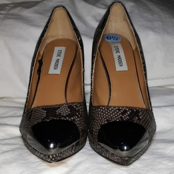 Steve Madden P-Sno Python Metal Toe‎ Pumps 6.5 - Picture 8 of 8